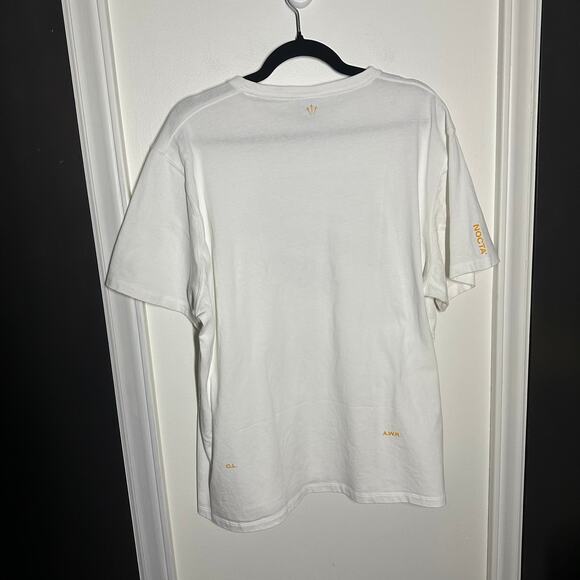 Nike x Nocta Mens White Be Honest Quote Graphic T-Shirt Size XXL Casual Athletic - Picture 7 of 11